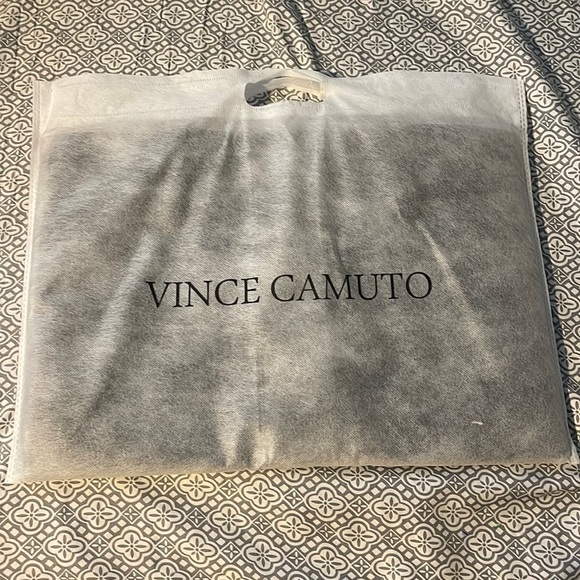 Vince Camuto Luck Tote in Black with Grey Stripe - Picture 2 of 4